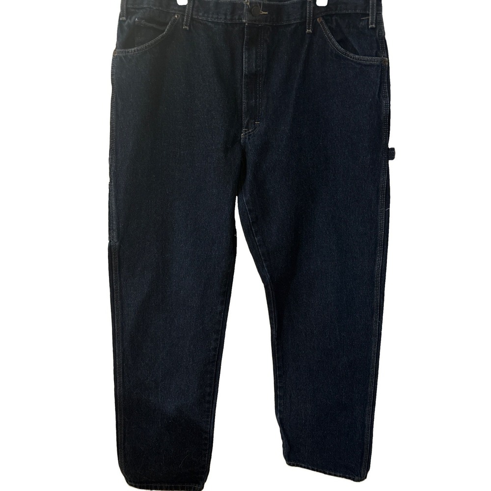 Dickies 1993RNB Relaxed Fit Carpenter Jeans 100% Cotton Dark Wash 40x36